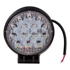 Farol Led Redondo Milha 42w 14 Leds  12v/24v