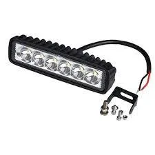 Farol Led Mini Barra Retangular 18W 12-24V